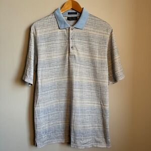 Jantzen Premier Golf Polo Shirt L Mens 60s Two Ply Double Mercerized‎ Cotton Vtg